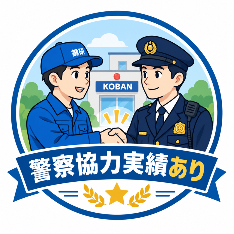 警察協力実績のある鍵屋